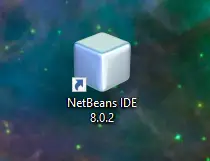Launch NetBeans IDE icon on the Windows desktop